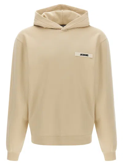 Jacquemus Logo Sweatshirt In Neutral