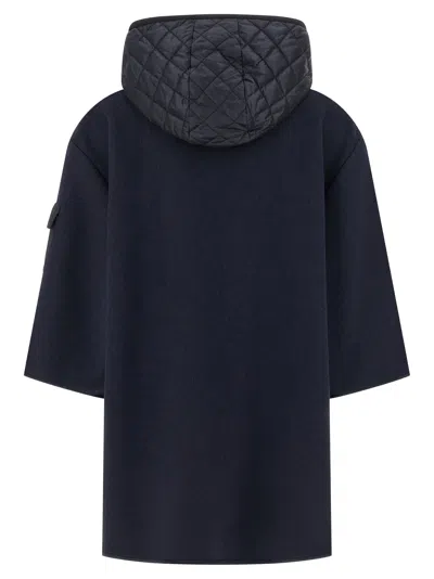 Moncler Women Hooded Wool Cape