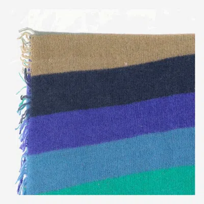 Faliero Sarti Striped Frayed-edge Scarf