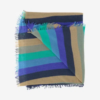 Faliero Sarti Striped Frayed-edge Scarf