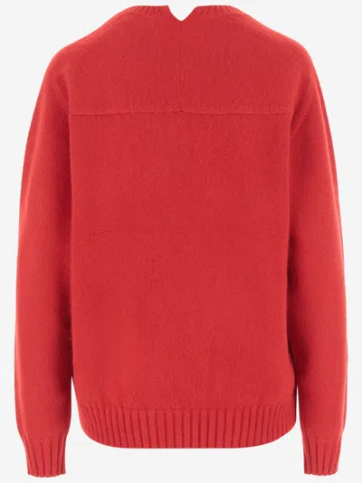 Carven Cashmere Sweater In Red