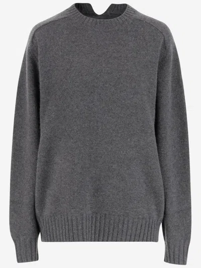 Carven Cashmere Sweater In Gray