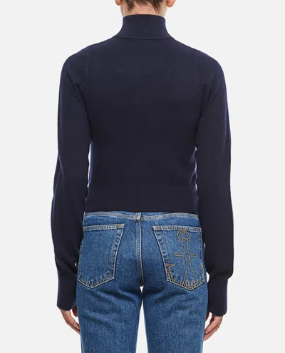 Extreme Cashmere Zip Cardigan In Blue
