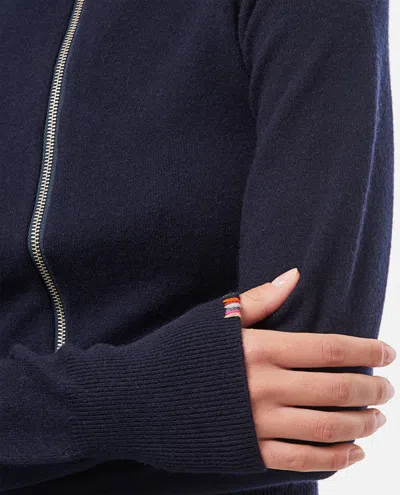 Extreme Cashmere Zip Cardigan In Blue