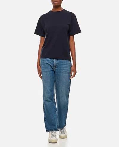 Extreme Cashmere Cuba Cashmere Cotton Blend T-shirt In Blue