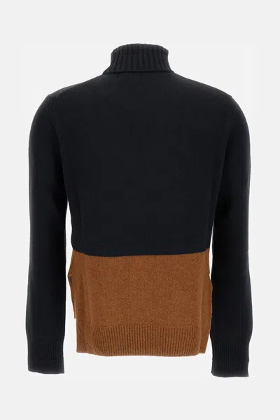 Plan C High Neck Sweater In Multi