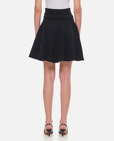 Extreme Cashmere Cashmere Short Pleated Skirt In Black