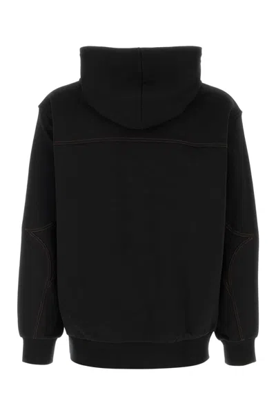 Mcm Stretch Polyester Blend Hooded Sweatshirt In Black
