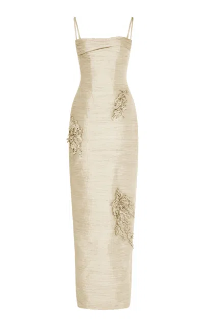 Marmar Halim Corseted Embroidered Gown