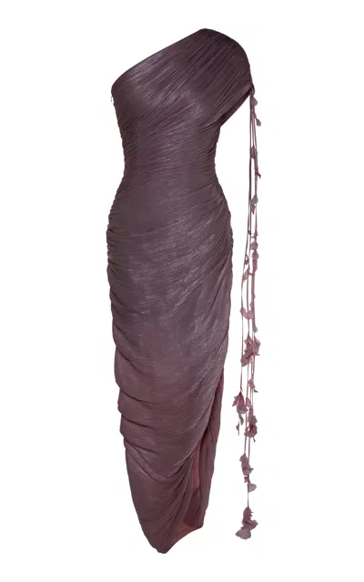 Marmar Halim Asymmetric Neckline Dress
