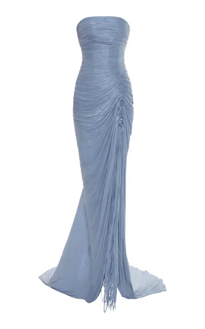 Marmar Halim Gathered Capelet Detailed Gown