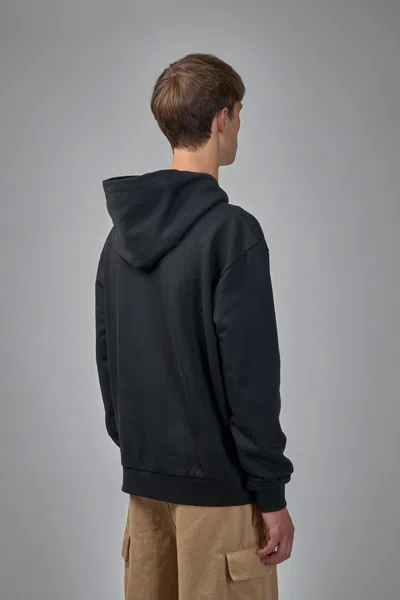 Flâneur Logo Hoodie In Black