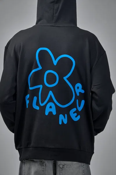 Flâneur Blossom Hoodie In Black