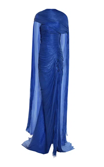 Marmar Halim Gathered Capelet Detailed Gown