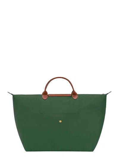 Longchamp Le Pliage Original Medium Canvas Handbag In Green