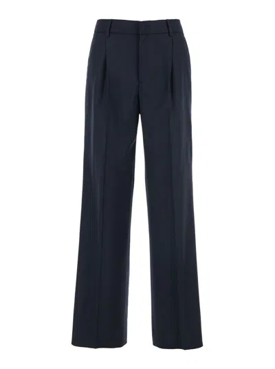 Pt Torino Wool Stretch Pant Isabel In Blue