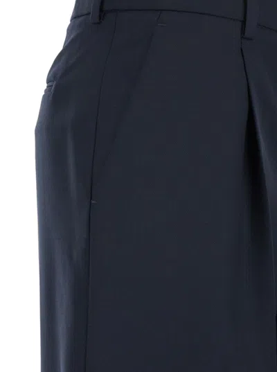 Pt Torino Wool Stretch Pant Isabel In Blue