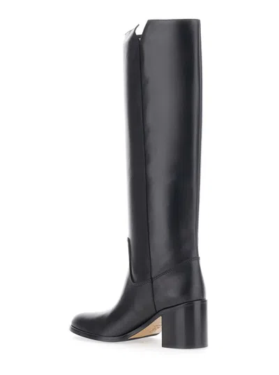 Via Roma 15 Knee-high Boots With Polished Leather
