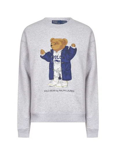 Polo Ralph Lauren Ls Cable Cn-long Sleeve-pullover Sweatshirts Grey