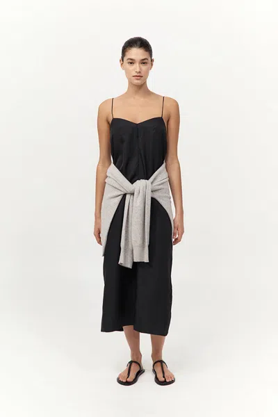 St Agni Silk Twill Slip Dress