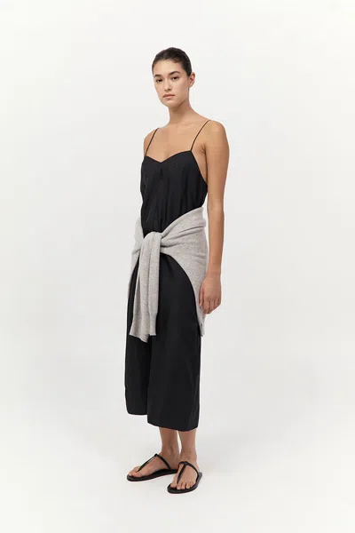 St Agni Silk Twill Slip Dress