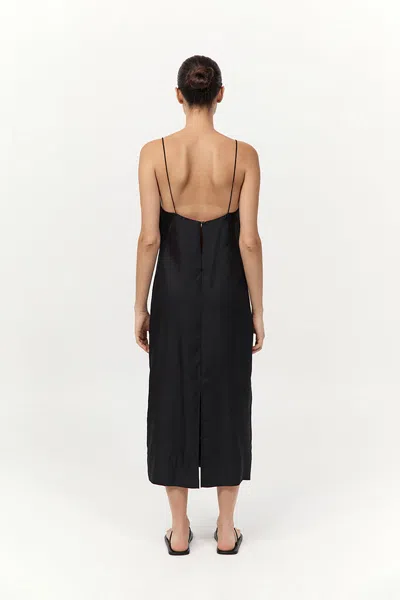 St Agni Silk Twill Slip Dress