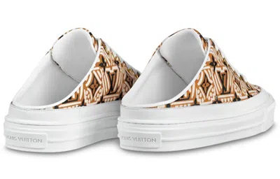 Pre-owned Louis Vuitton (wmns)  Lv Crafty Stellar Mules 'brown Black White' In Multi