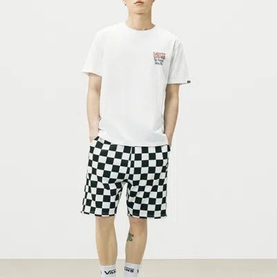 Vans Funny Printing Sports Round Neck Short Sleeve Unisex White