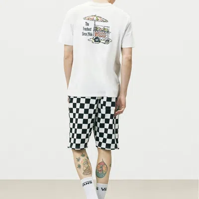 Vans Funny Printing Sports Round Neck Short Sleeve Unisex White
