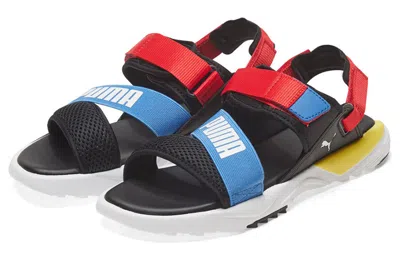 Puma Js Trail Sandal 'black Blue White' In Multi