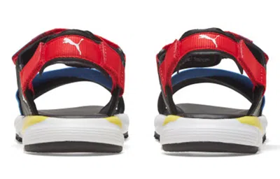 Puma Js Trail Sandal 'black Blue White' In Multi