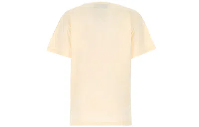 Gucci Printed Round Collar T-shirt In Neutral