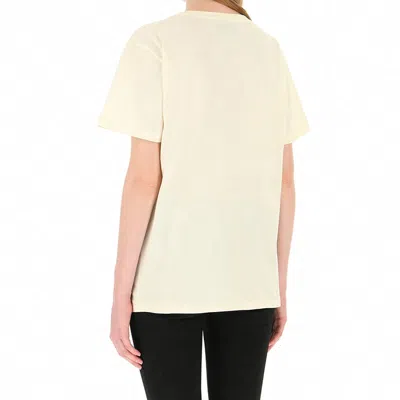 Gucci Printed Round Collar T-shirt In Neutral