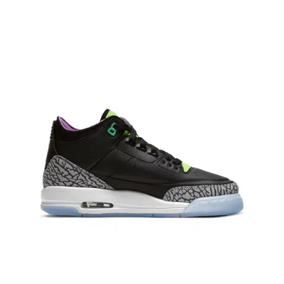 Air Jordan (gs)  3 Retro 'electric Green' In Black