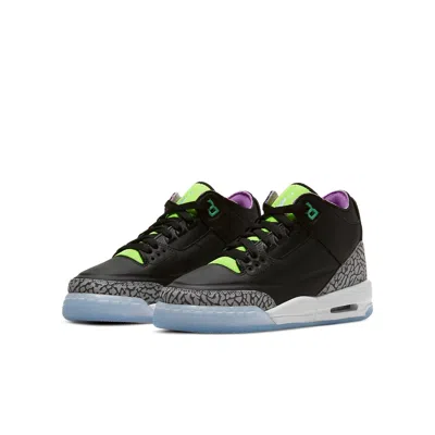 Air Jordan (gs)  3 Retro 'electric Green' In Black