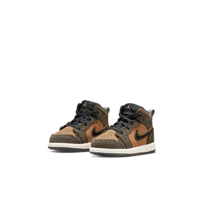 Air Jordan (td)  1 Mid Se 'earth Tone' In Brown