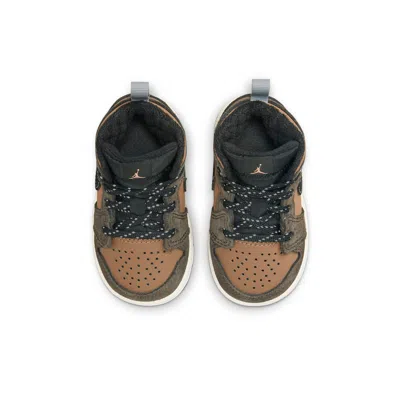 Air Jordan (td)  1 Mid Se 'earth Tone' In Brown