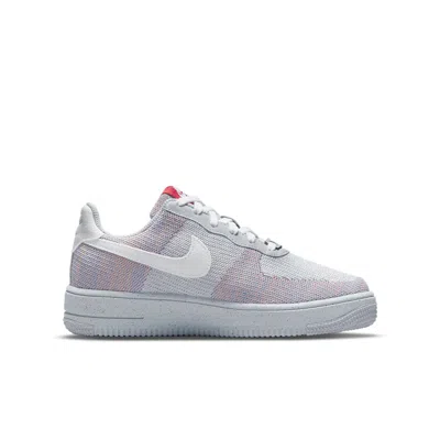Nike (gs)  Air Force 1 Crater Flyknit 'wolf Grey' In Multi