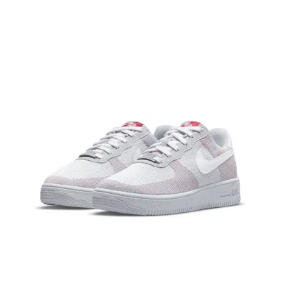 Nike (gs)  Air Force 1 Crater Flyknit 'wolf Grey' In Multi