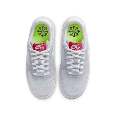 Nike (gs)  Air Force 1 Crater Flyknit 'wolf Grey' In Multi