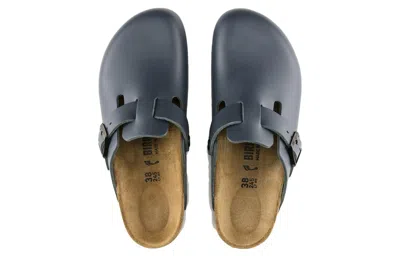 Birkenstock Boston Natural Leather 'blue'