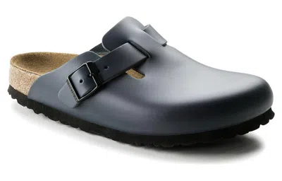 Birkenstock Boston Natural Leather 'blue'