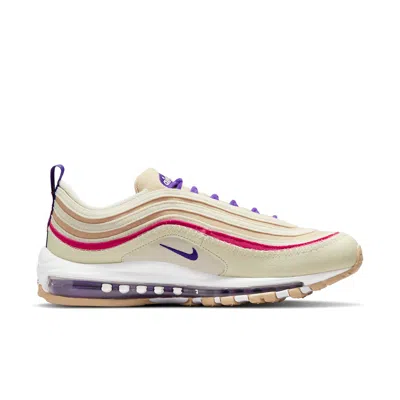 Nike Air Max 97 Se Next Sneakers In Sesame/electro Purple-white