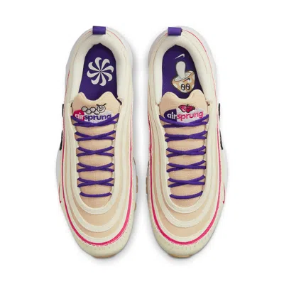 Nike Air Max 97 Se Next Sneakers In Sesame/electro Purple-white