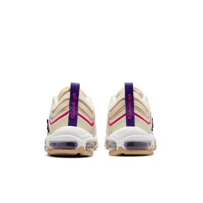 Nike Air Max 97 Se Next Sneakers In Sesame/electro Purple-white