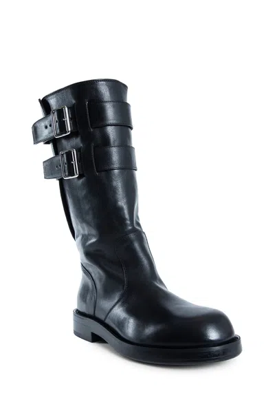 Ann Demeulemeester Osmo Boots In Grained Shiny Calfskin