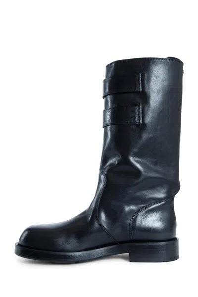 Ann Demeulemeester Osmo Boots In Grained Shiny Calfskin