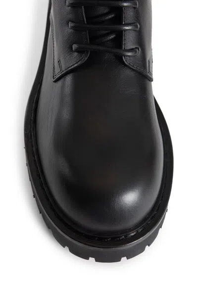 Ann Demeulemeester Skagi Ankle Boots In Grained Shiny Calfskin