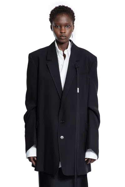 Ann Demeulemeester Agnes High Comfot Tailored Blazer In Black