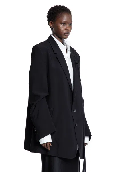 Ann Demeulemeester Agnes High Comfot Tailored Blazer In Black